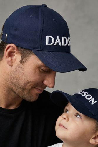 komplet czapek dla taty i syna granat.jpg