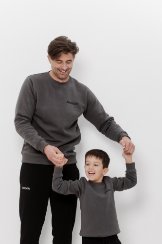 Komplet bluz basic Tata i Syn szary antracyt