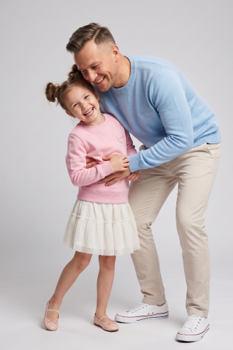 Komplet bluz tata i córka