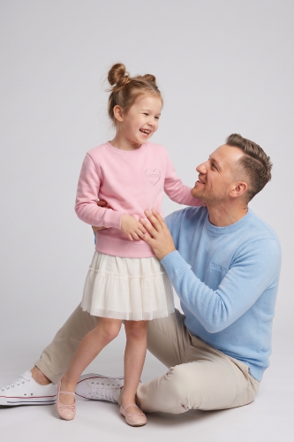 Komplet bluz tata i córka