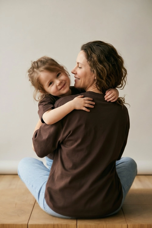 Komplet t-shirtów mama i córka czekoladowe.jpg