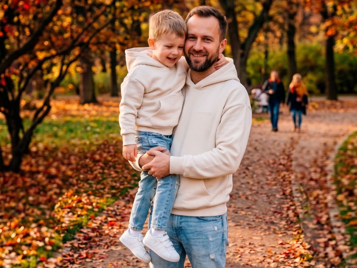 Nowość w Dadson: Beżowy komplet bluz oversize dla całej rodziny