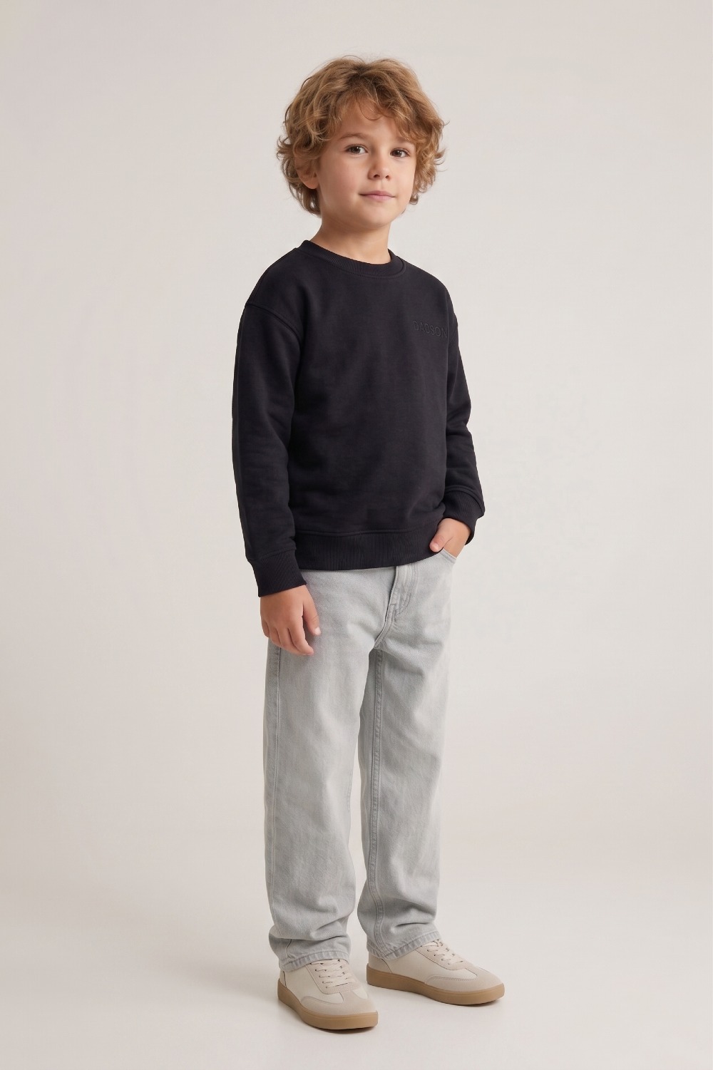 Bluza dziecięca crewneck czarna